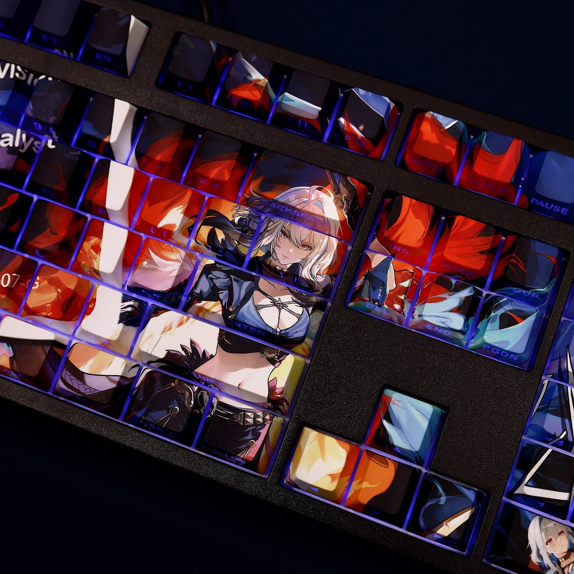 My Anime Keycaps Complete Set Wuthering Waves: Galbrena Backlit Keycap Set