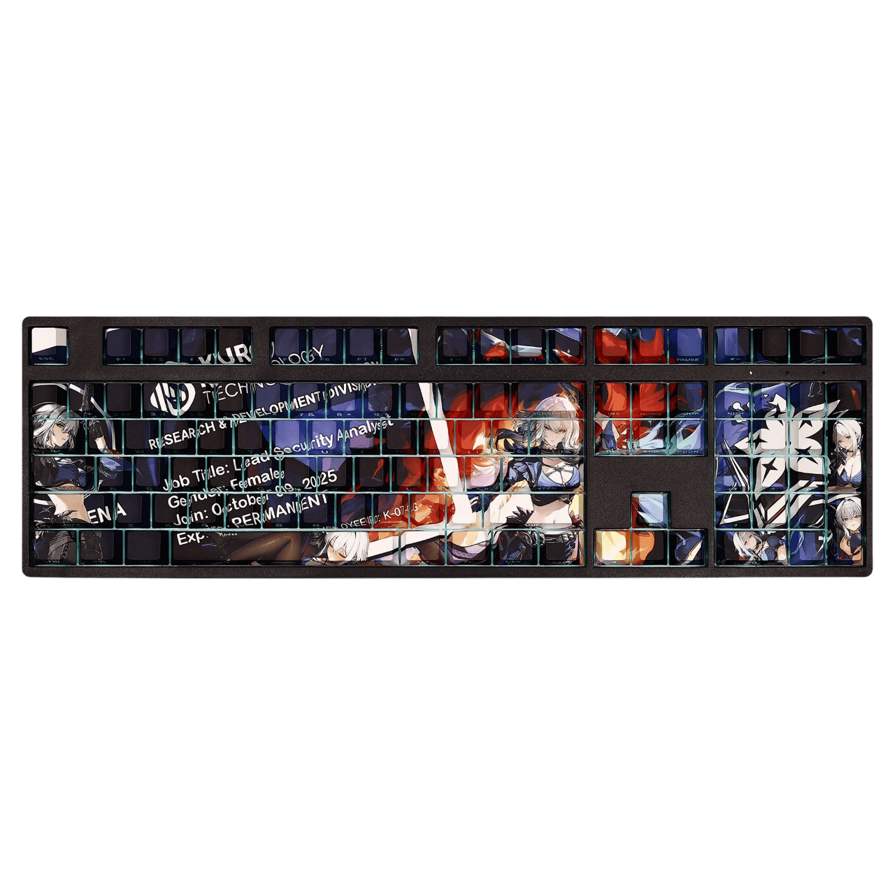 My Anime Keycaps Complete Set Wuthering Waves: Galbrena Backlit Keycap Set