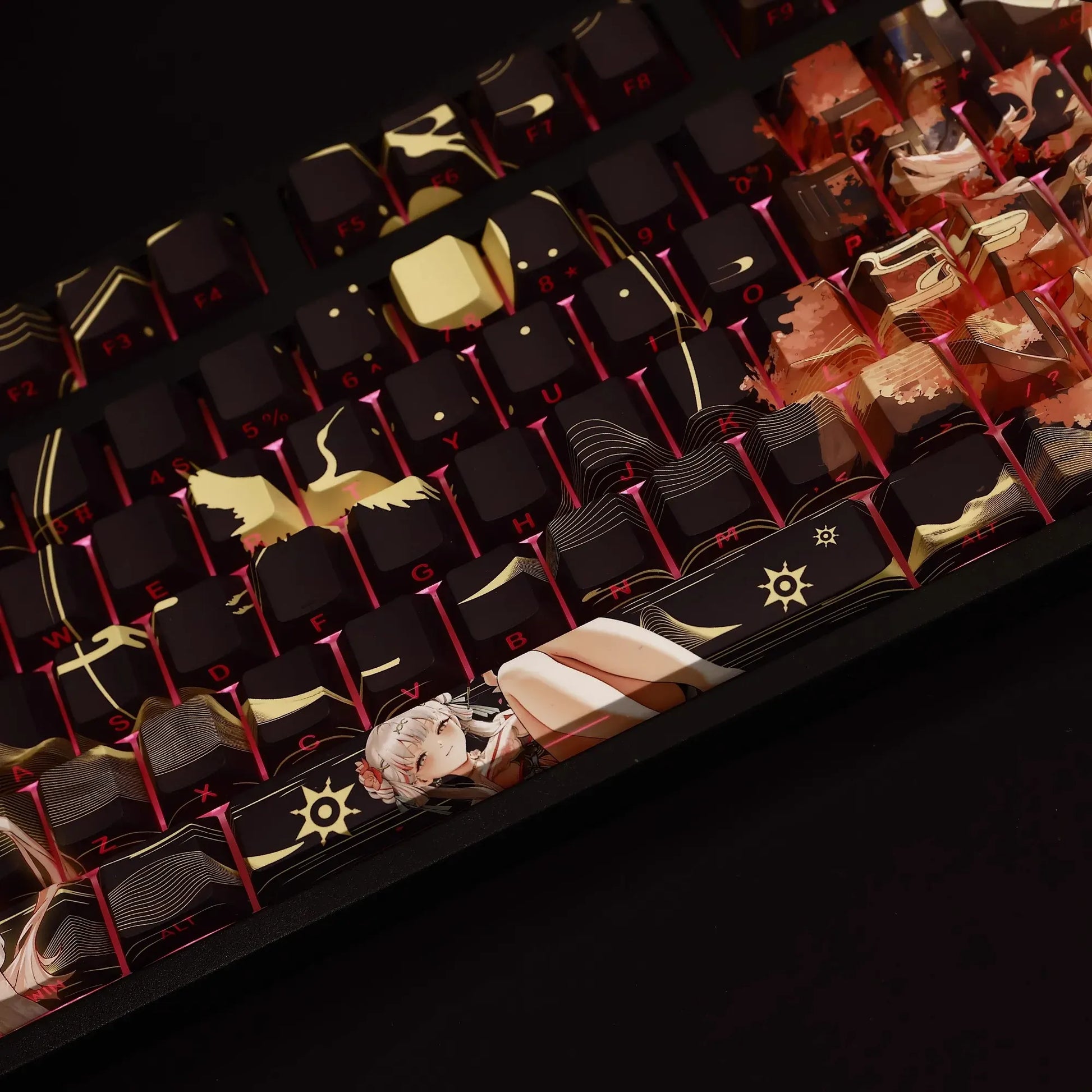 My Anime Keycaps Complete Set Wuthering Waves: Jinhsi Backlit Keycap Set