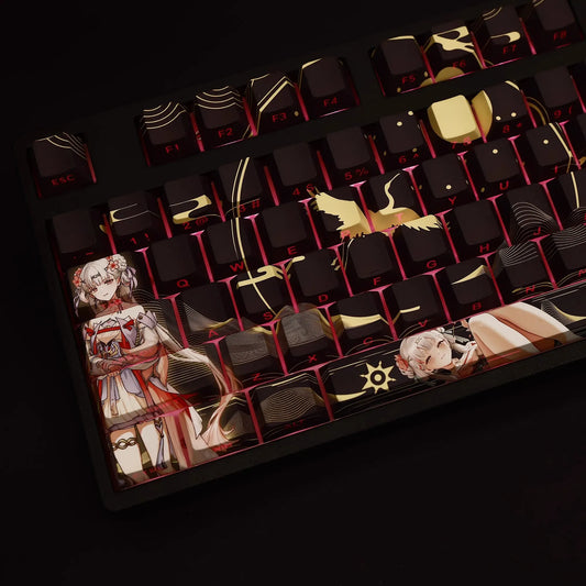 My Anime Keycaps Complete Set Wuthering Waves: Jinhsi Backlit Keycap Set