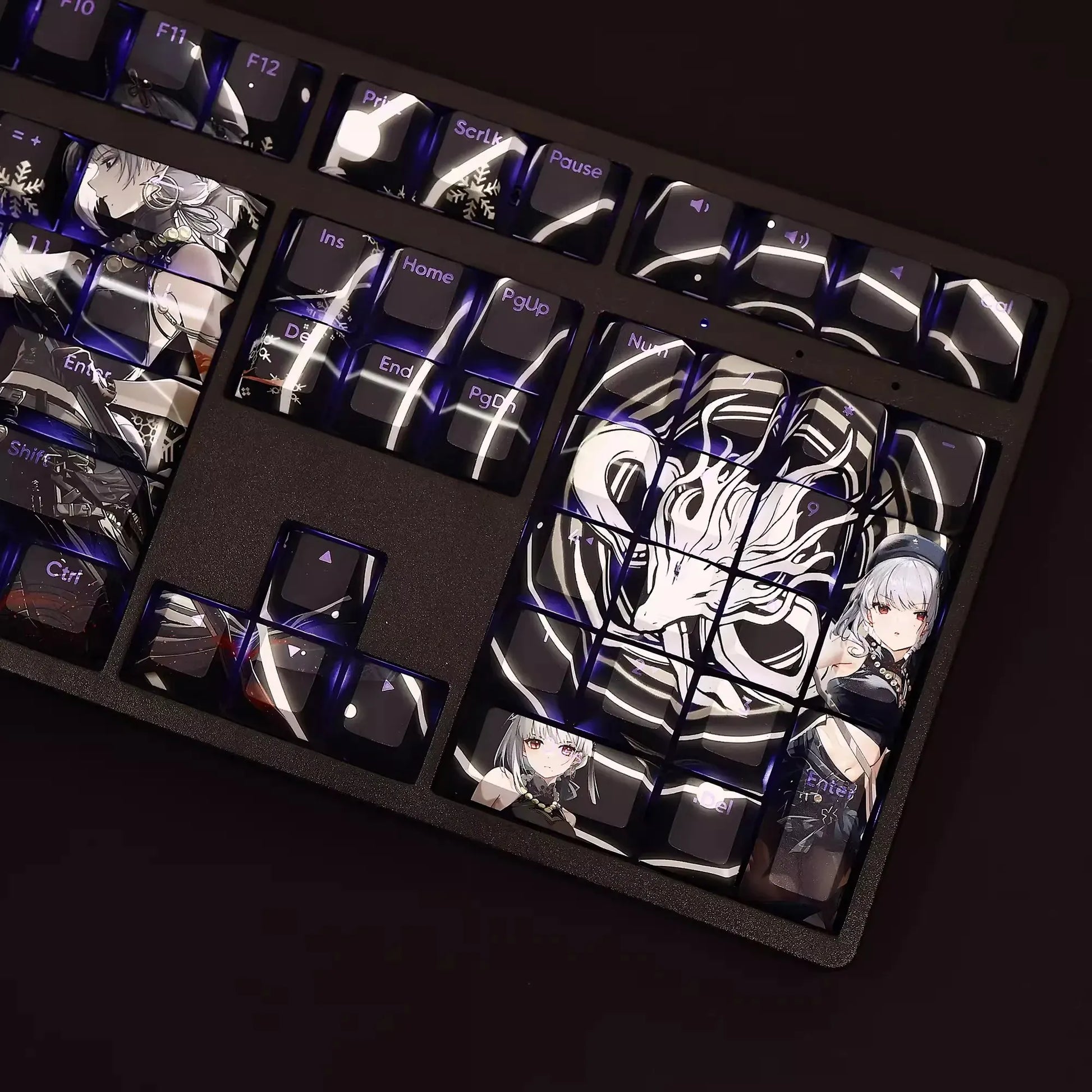My Anime Keycaps Complete Set Wuthering Waves: Sanhua Backlit Keycap Set