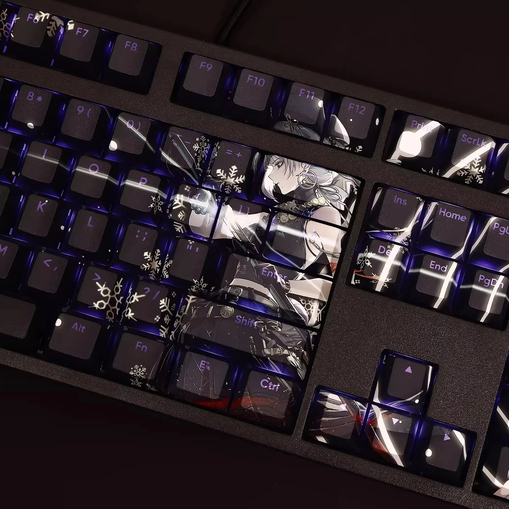 My Anime Keycaps Complete Set Wuthering Waves: Sanhua Backlit Keycap Set