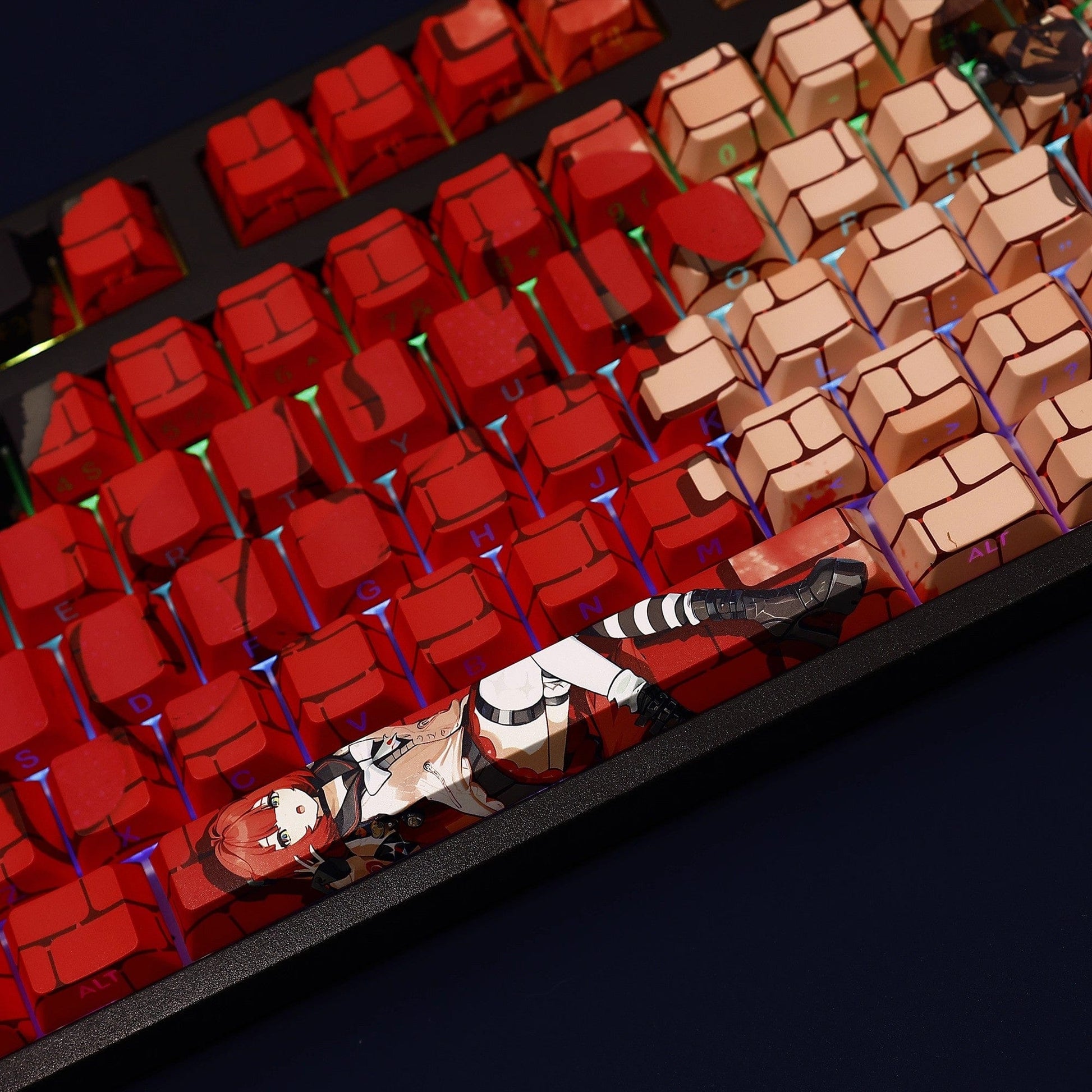 My Anime Keycaps Complete Set Zenless Zone Zero: Ukinami Yuzuha Backlit Keycap Set