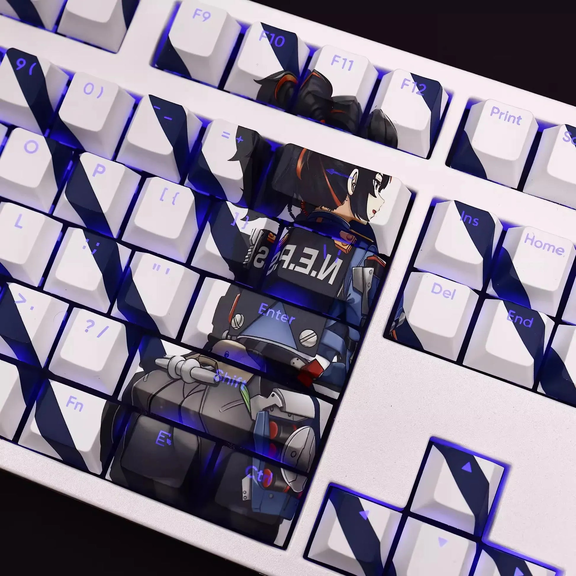 My Anime Keycaps Complete Set Zenless Zone Zero: Zhu Yuan Backlit Keycap Set