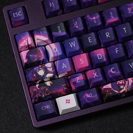 Genshin Impact: Raiden Shogun Blue Keycap Set