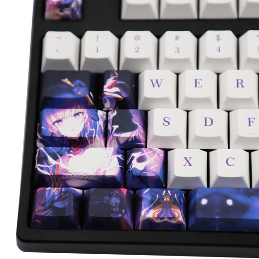 Genshin Impact: Raiden Shogun White Keycap Set