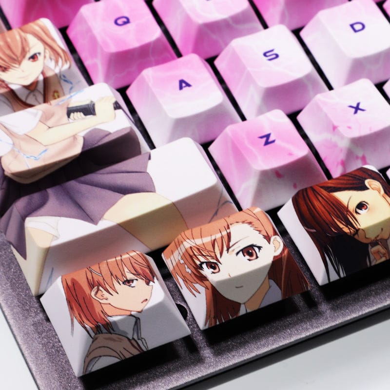 My Anime Keycaps Complete Set A Certain Magical Index: Mikoto Misaka Keycap Set