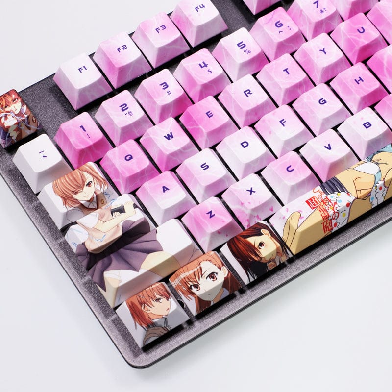 My Anime Keycaps Complete Set A Certain Magical Index: Mikoto Misaka Keycap Set