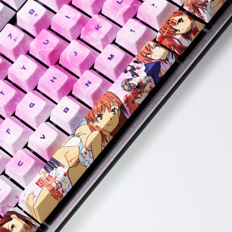 My Anime Keycaps Complete Set A Certain Magical Index: Mikoto Misaka Keycap Set