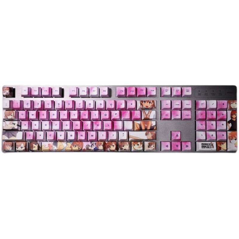 My Anime Keycaps Complete Set A Certain Magical Index: Mikoto Misaka Keycap Set