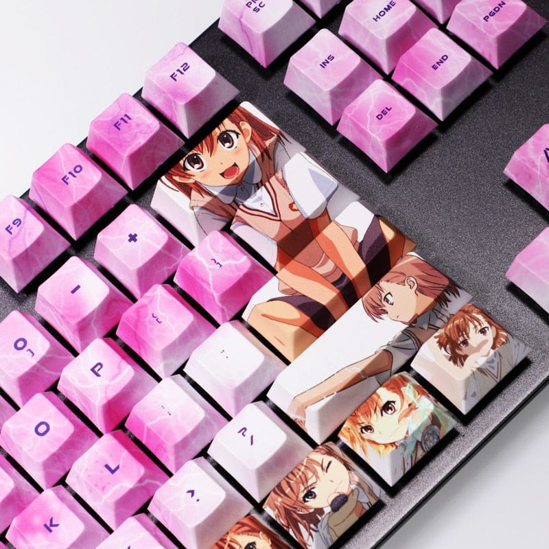 My Anime Keycaps Complete Set A Certain Magical Index: Mikoto Misaka Keycap Set