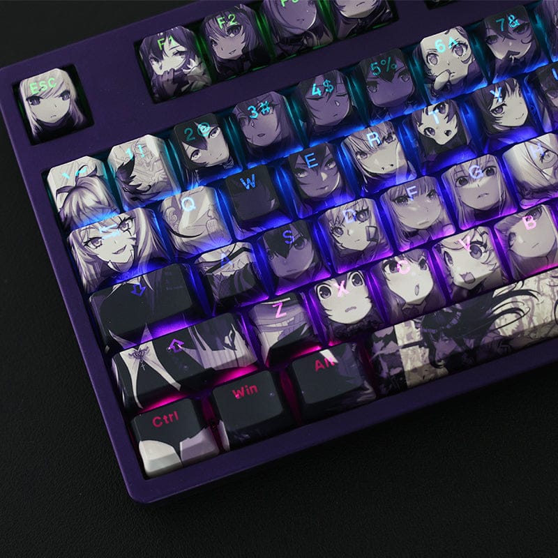 My Anime Keycaps Complete Set Arknights: Female Faces Backlit Keycap Set