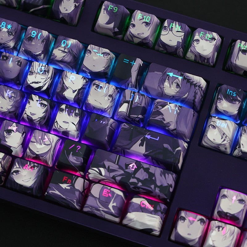 My Anime Keycaps Complete Set Arknights: Female Faces Backlit Keycap Set