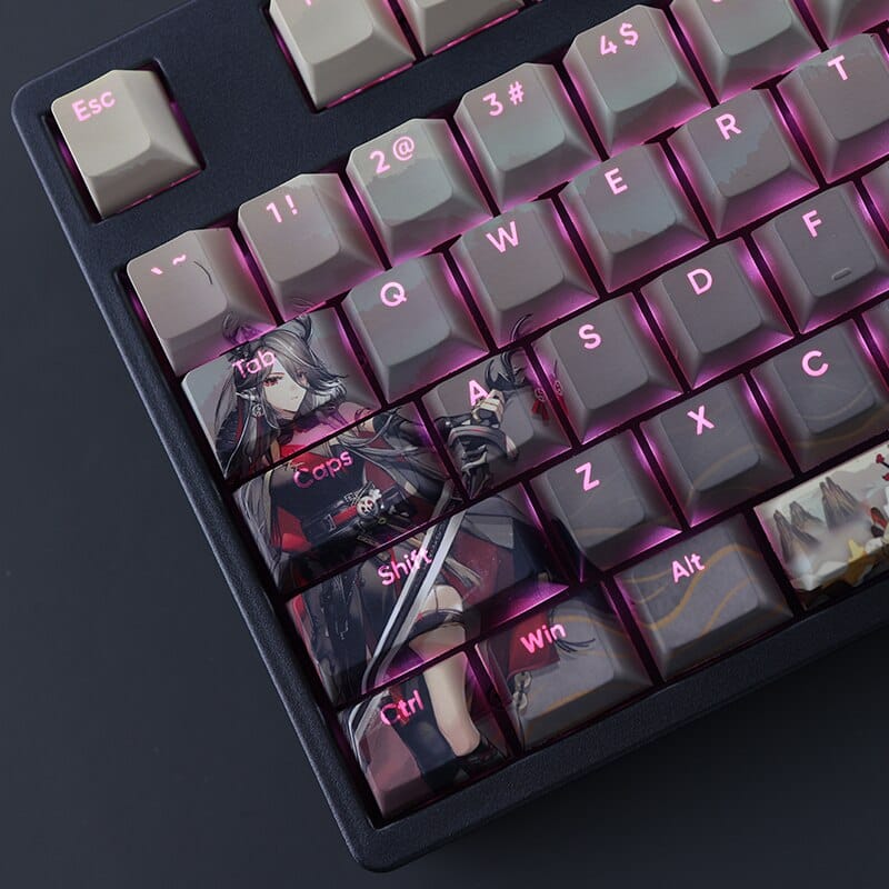 My Anime Keycaps Complete Set Arknights: Qiubai Backlit Keycap Set