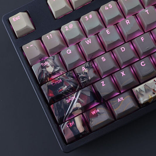 My Anime Keycaps Complete Set Arknights: Qiubai Backlit Keycap Set
