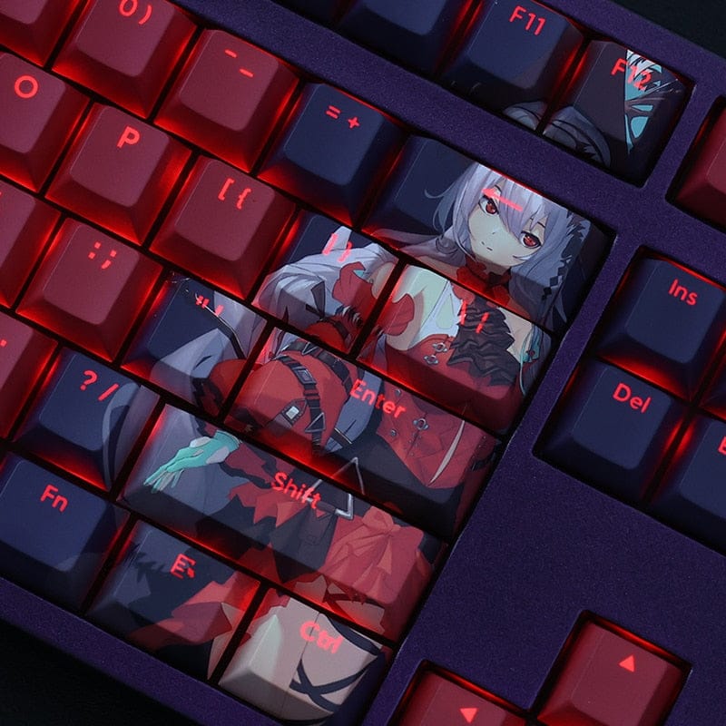 My Anime Keycaps Complete Set Arknights: Skadi Backlit Keycap Set