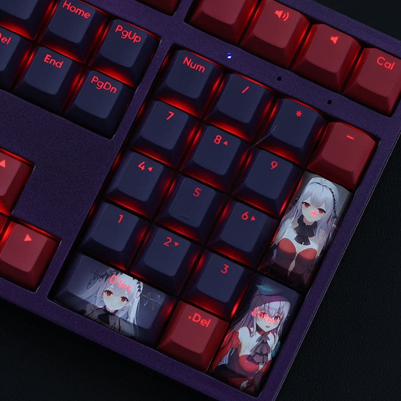 My Anime Keycaps Complete Set Arknights: Skadi Backlit Keycap Set