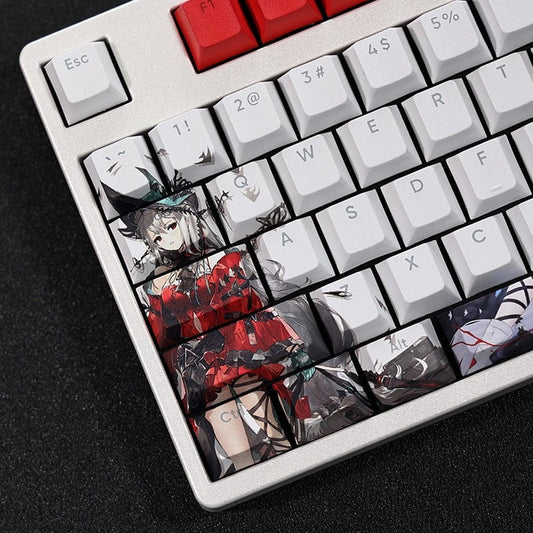 My Anime Keycaps Complete Set Arknights: Skadi White Keycap Set