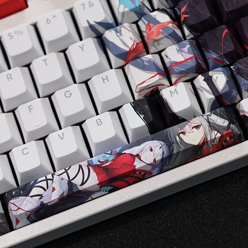 My Anime Keycaps Complete Set Arknights: Skadi White Keycap Set