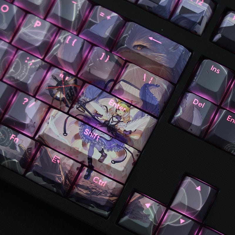 My Anime Keycaps Complete Set Arknights: Suzuran Backlit Keycap Set