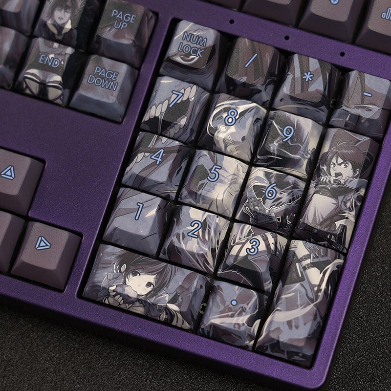 My Anime Keycaps Complete Set Attack on Titan: Black Keycap Set
