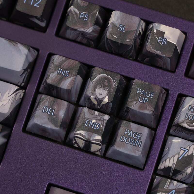 My Anime Keycaps Complete Set Attack on Titan: Black Keycap Set