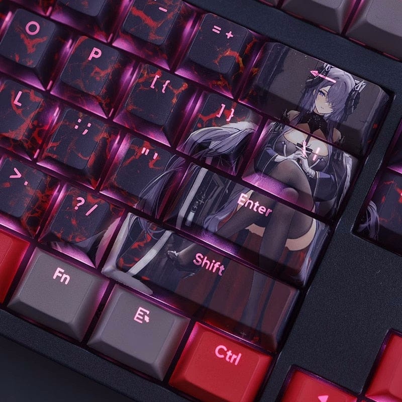My Anime Keycaps Complete Set Azur Lane: August von Parseval Backlit Keycap Set