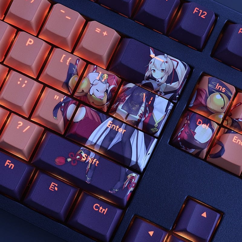 My Anime Keycaps Complete Set Azur Lane: Ayanami Backlit Keycap Set