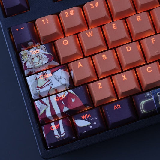 My Anime Keycaps Complete Set Azur Lane: Ayanami Backlit Keycap Set