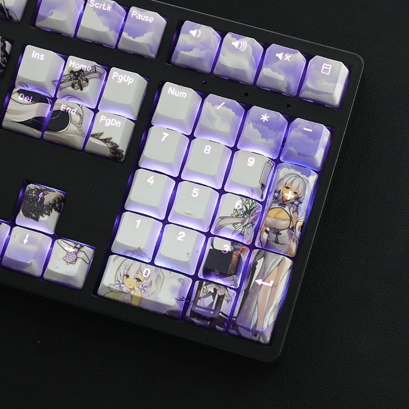 My Anime Keycaps Complete Set Azur Lane: Illustrious Backlit Keycap Set
