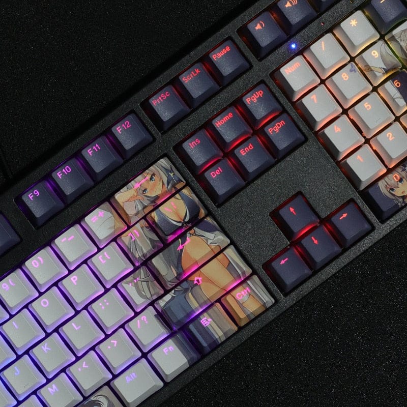 My Anime Keycaps Complete Set Azur Lane: Shinano Backlit Keycap Set