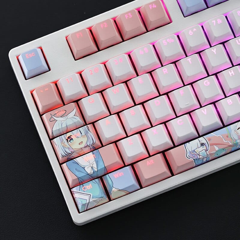My Anime Keycaps Complete Set Blue Archive: Arona Backlit Keycap Set