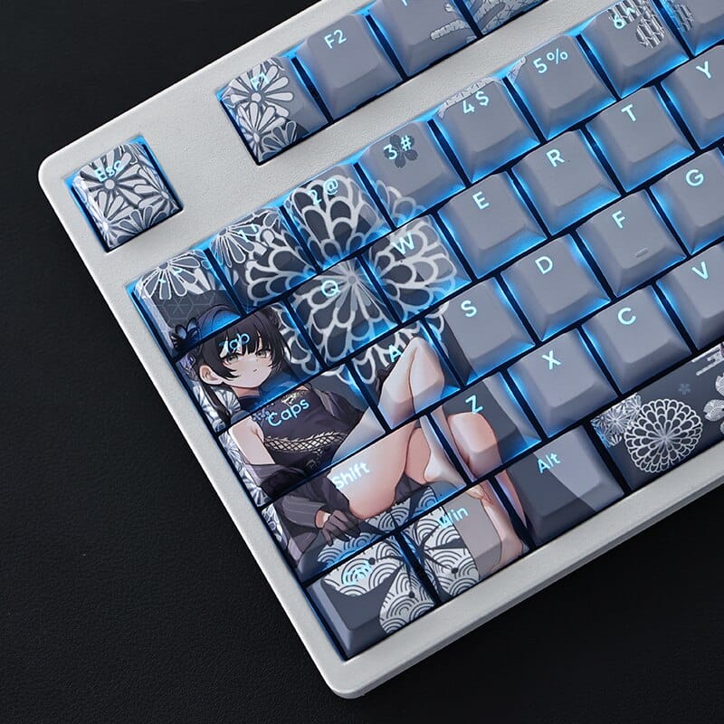 My Anime Keycaps Complete Set Blue Archive: Kisaki Backlit Keycap Set