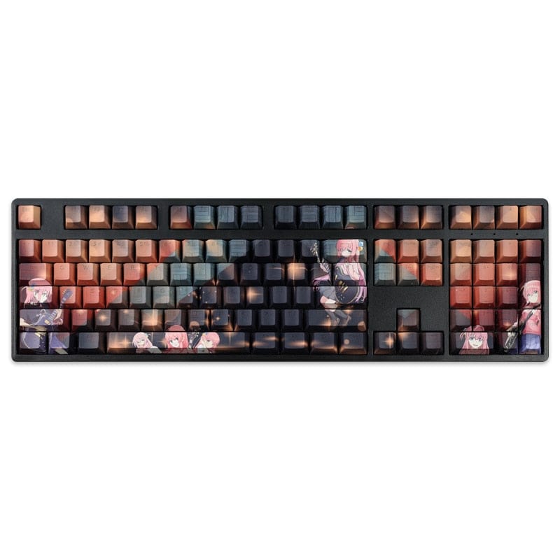 My Anime Keycaps Complete Set Bocchi The Rock!: Hitori Goto Orange Backlit Keycap Set