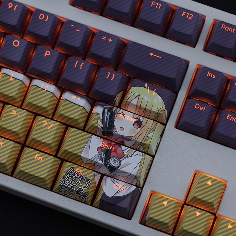 My Anime Keycaps Complete Set Bocchi The Rock!: Nijika Ijichi Backlit Keycap Set