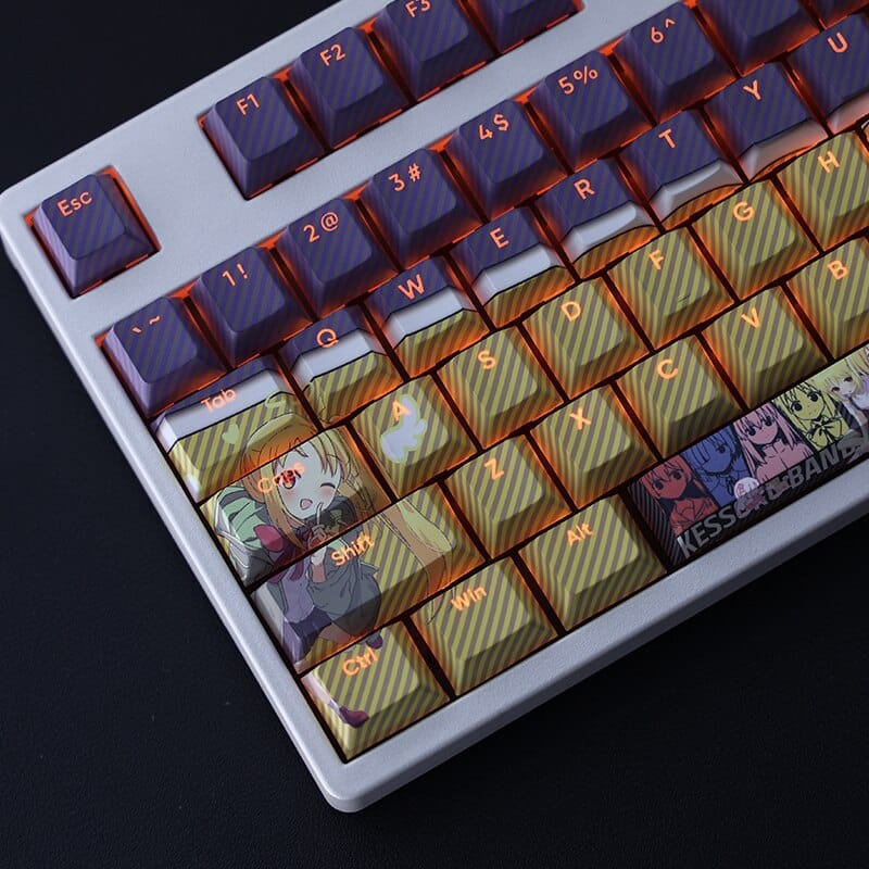 My Anime Keycaps Complete Set Bocchi The Rock!: Nijika Ijichi Backlit Keycap Set