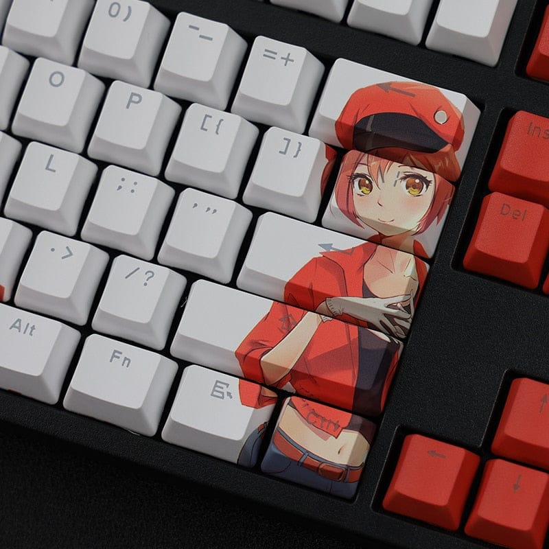My Anime Keycaps Complete Set Cells at Work!: Backlit Keycap Set