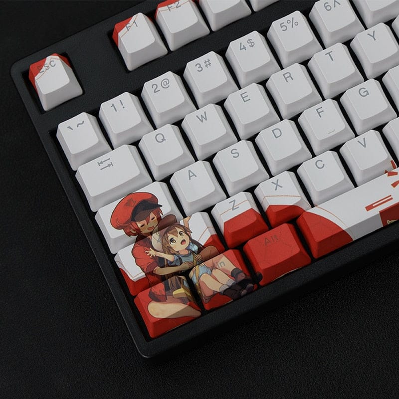 My Anime Keycaps Complete Set Cells at Work!: Backlit Keycap Set
