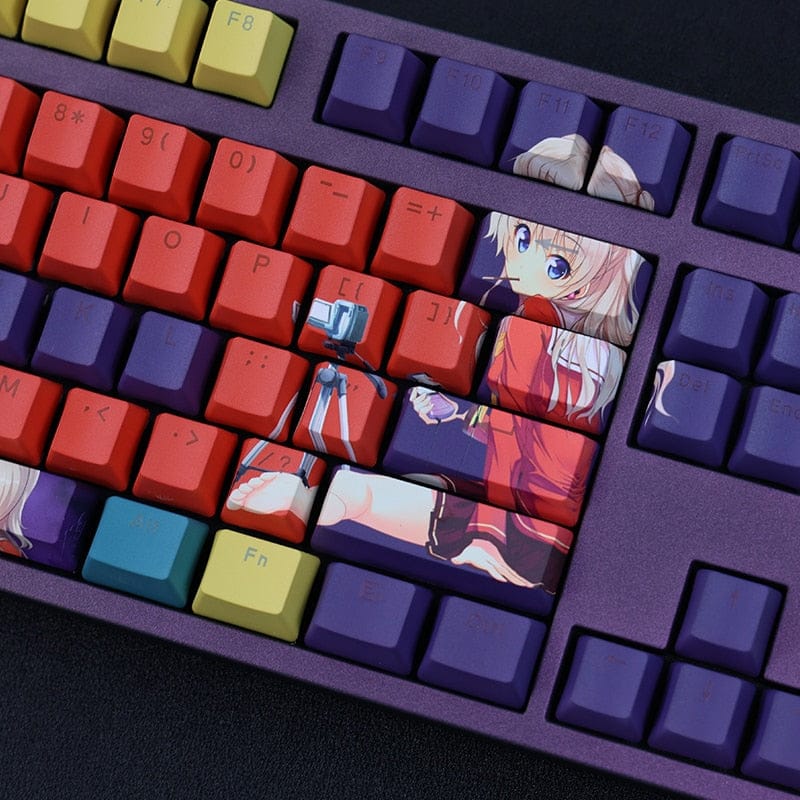 My Anime Keycaps Complete Set Charlotte: Nao Tomori Backlit Keycap Set