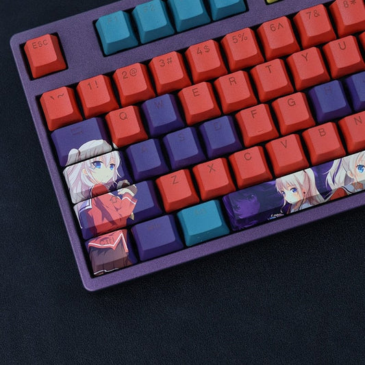 My Anime Keycaps Complete Set Charlotte: Nao Tomori Backlit Keycap Set