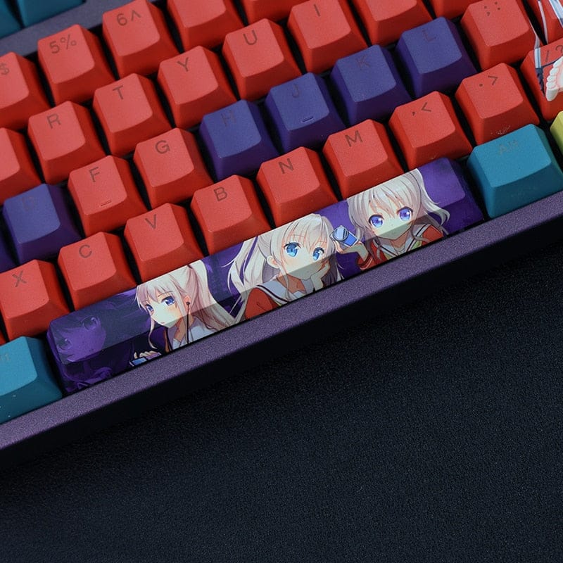 My Anime Keycaps Complete Set Charlotte: Nao Tomori Backlit Keycap Set