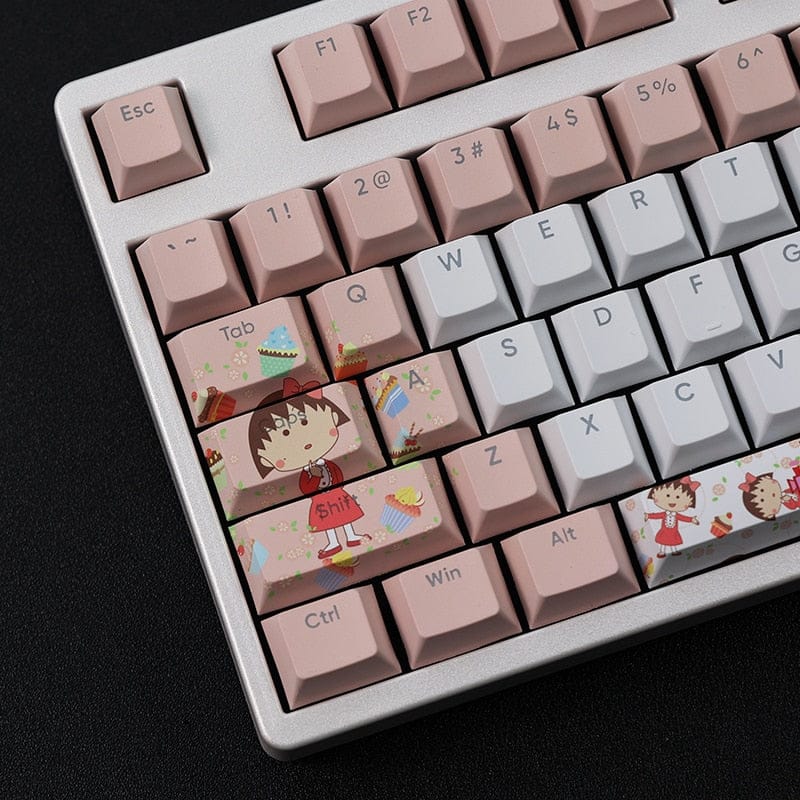 Chibi Keyboard Chibi Maruko-chan Keycap Set
