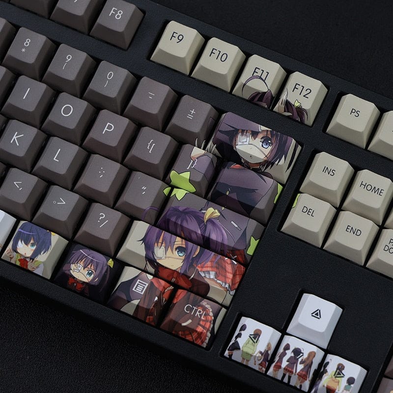 My Anime Keycaps Complete Set Chunibyo: Rikka Takanashi Black Keycap Set