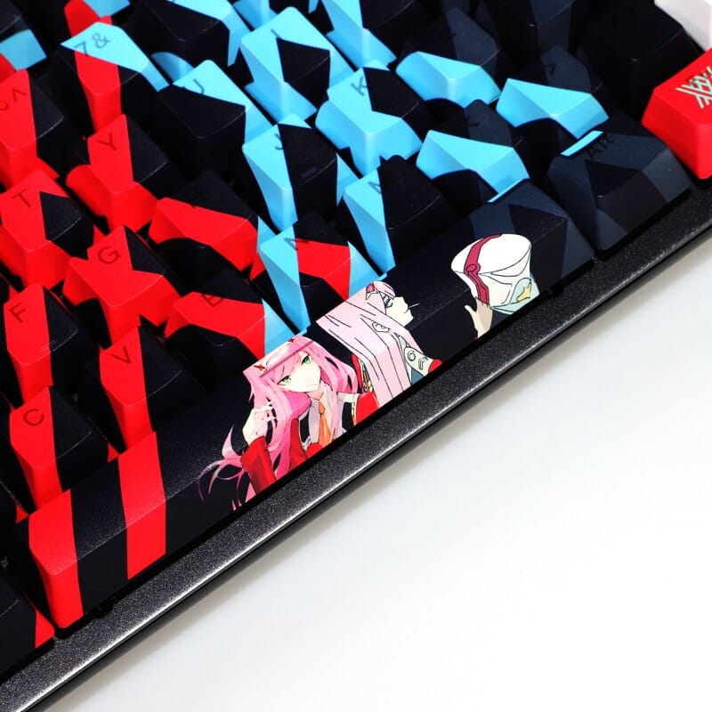 Zero Two (DARLING in the FRANXX) Backlit Keycap Set