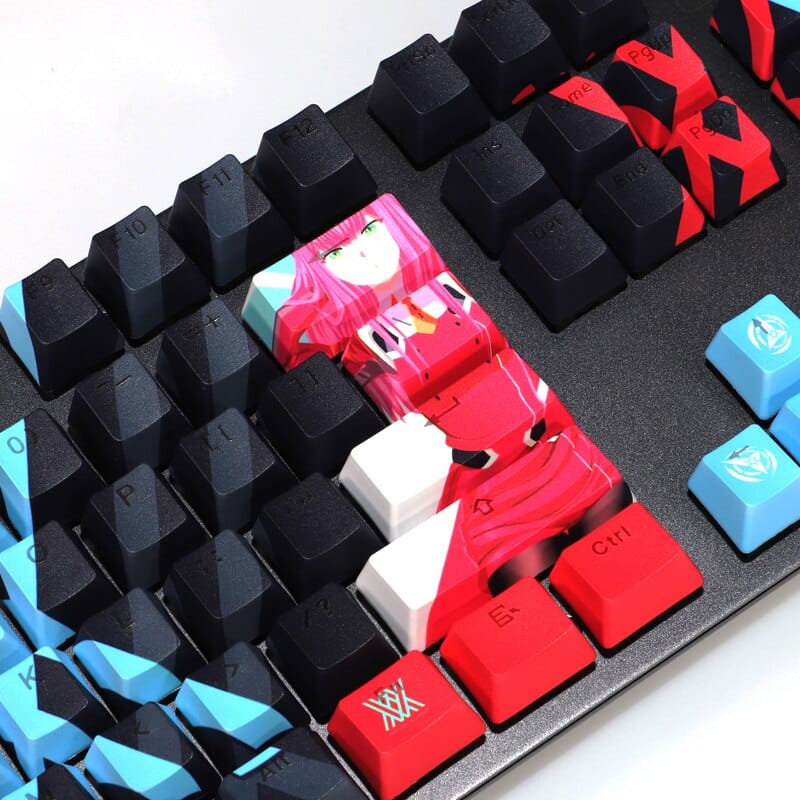 My Anime Keycaps Complete Set DARLING in the FRANXX: Zero Two Backlit Keycap Set