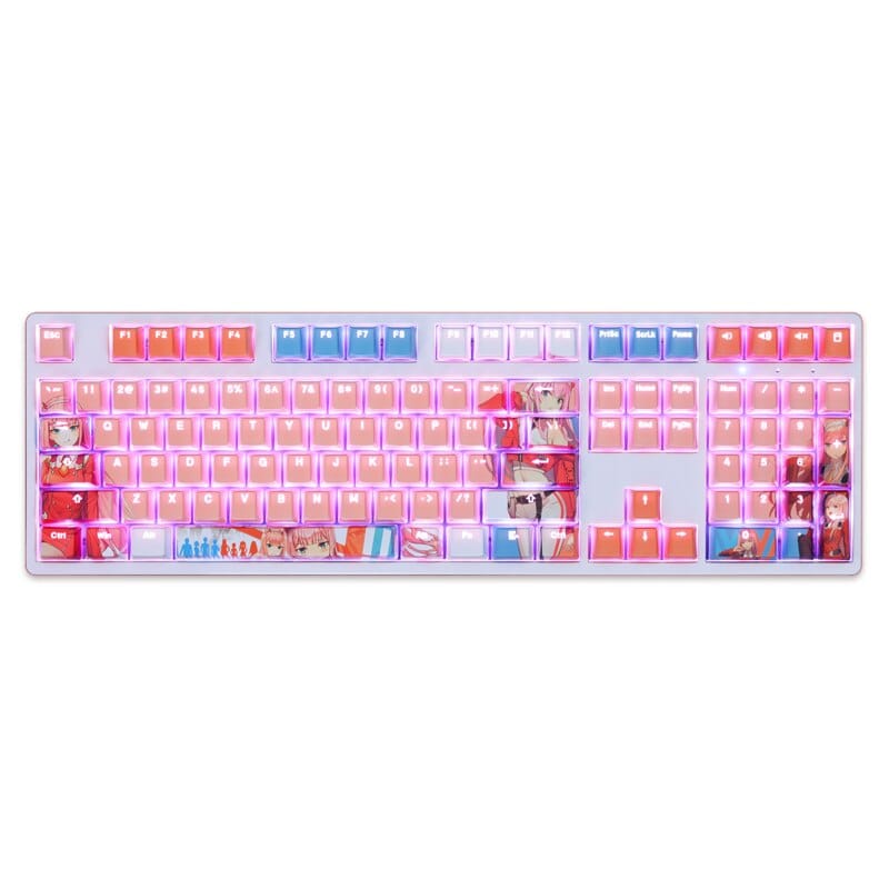 My Anime Keycaps Complete Set DARLING in the FRANXX: Zero Two OEM Backlit Keycap Set