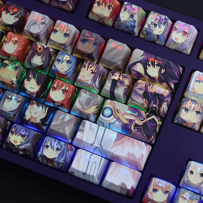 My Anime Keycaps Complete Set Date A Live: Faces Backlit Keycap Set