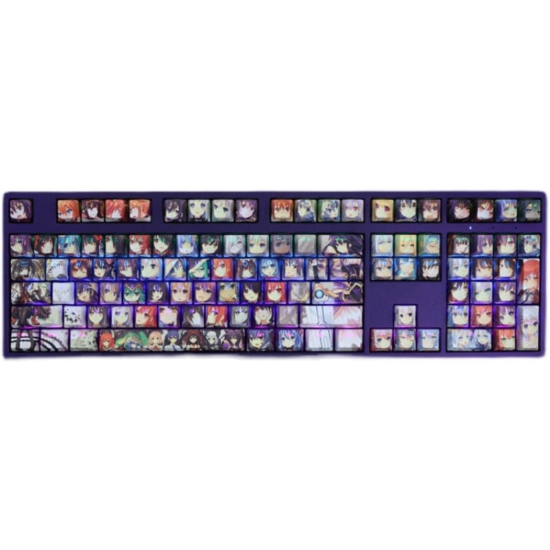 My Anime Keycaps Complete Set Date A Live: Faces Backlit Keycap Set