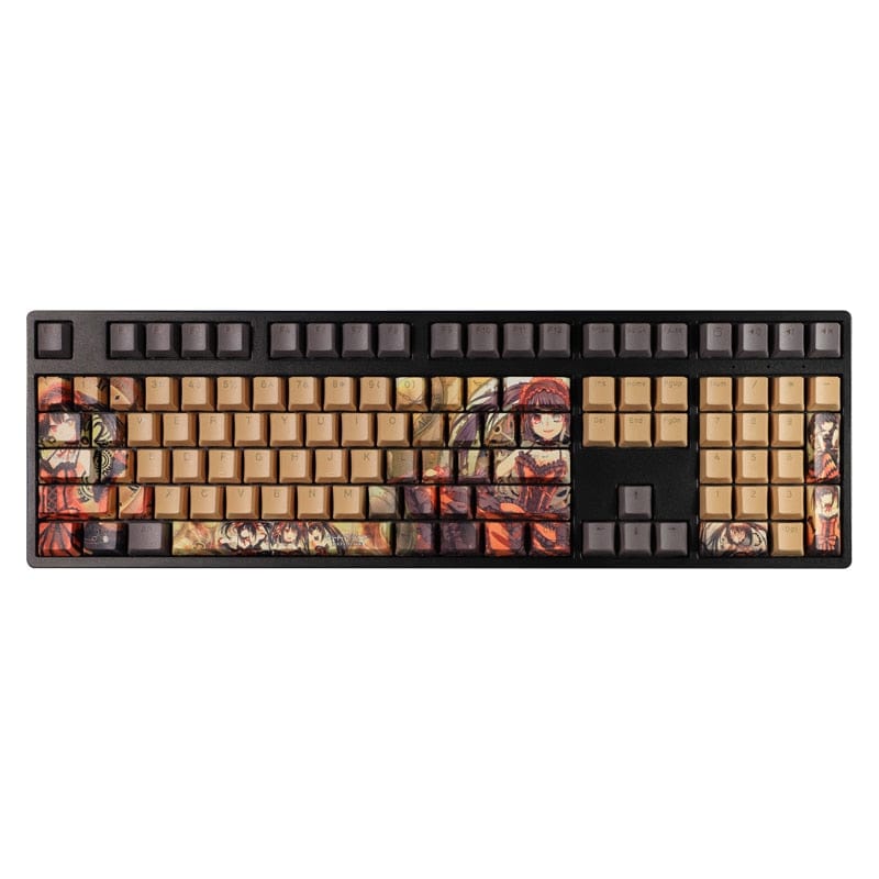 My Anime Keycaps Complete Set Date A Live: Kurumi Tokisaki Backlit Brown Keycap Set