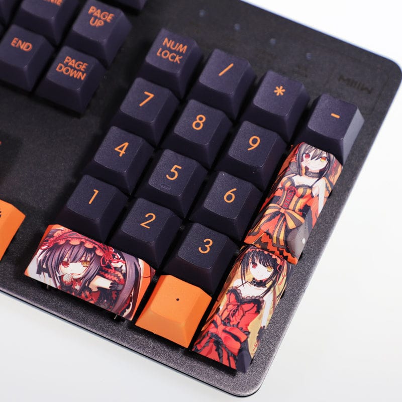My Anime Keycaps Complete Set Date A Live: Kurumi Tokisaki Black Keycap Set